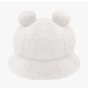 Bear White Bucket Hat